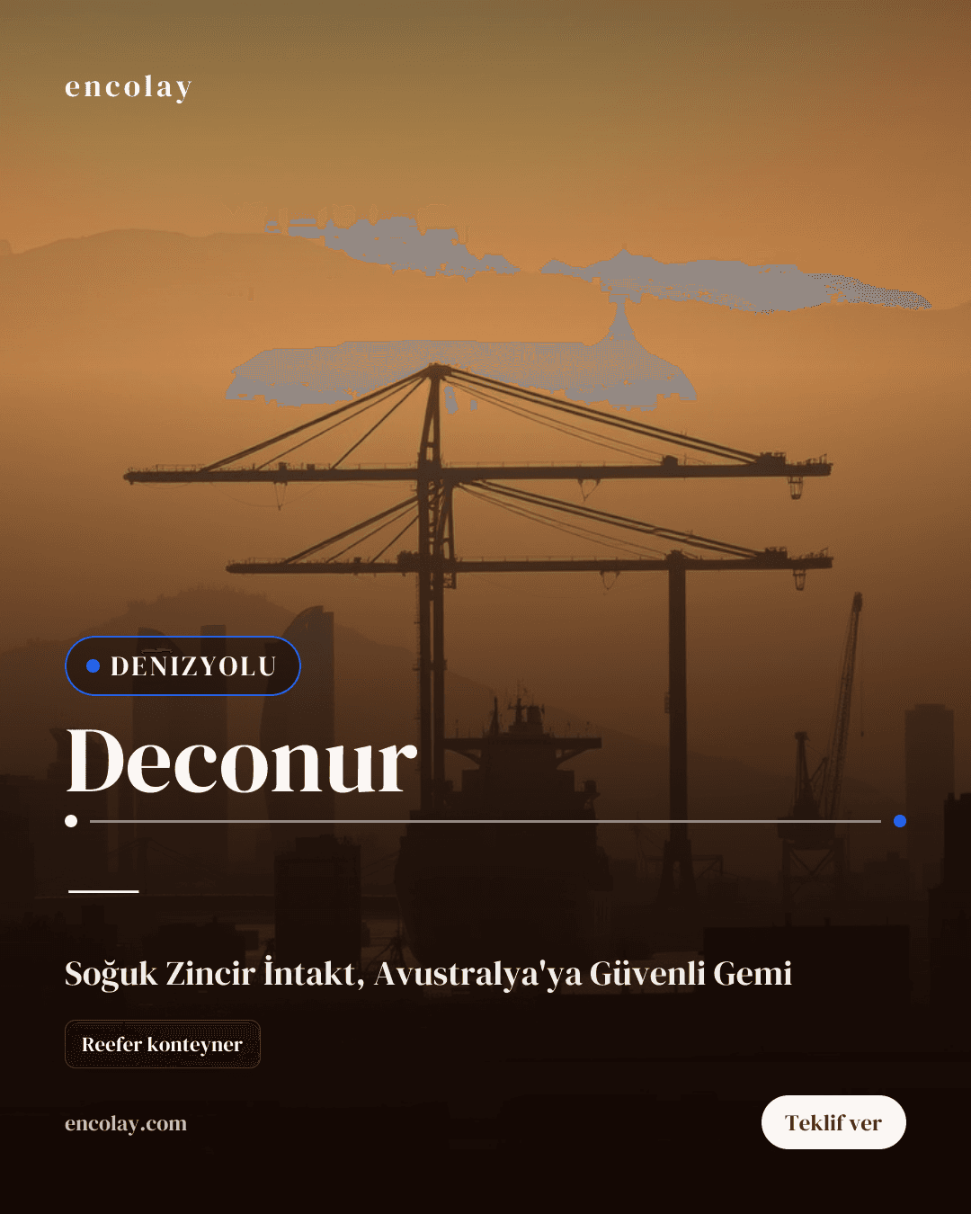 Deconur-Avustralya 40'lık Konteyner Taşıması