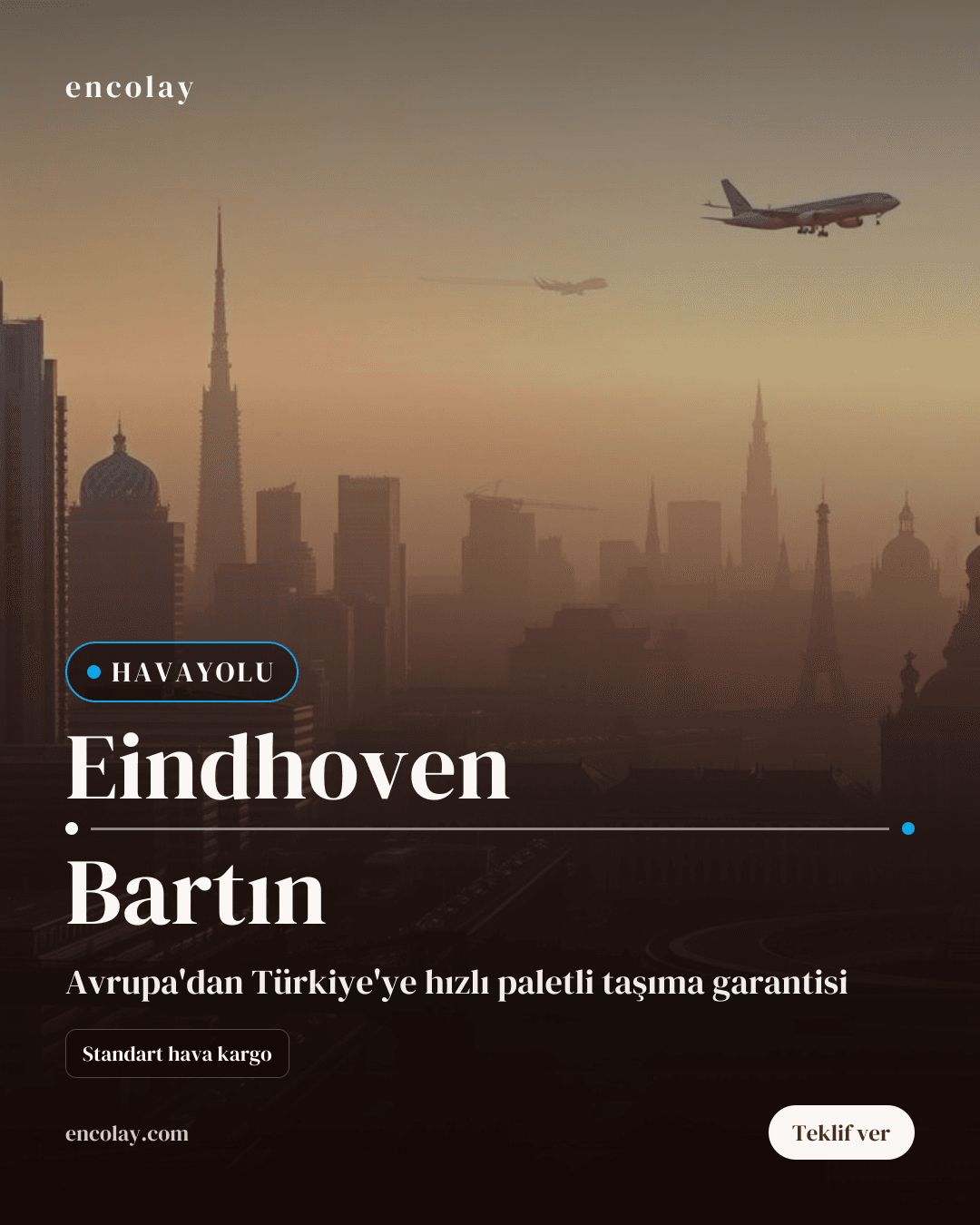 Eindhoven-Bartın Arası 10 Palet Mühürlü Kamyon Taşıması