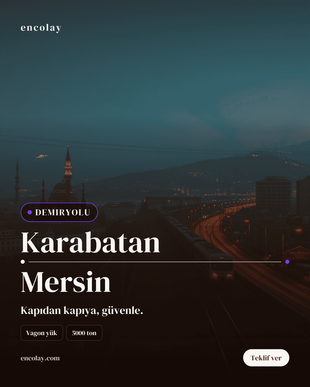 Karabatan → Mersin · 5000 ton Dökme Sülfür
