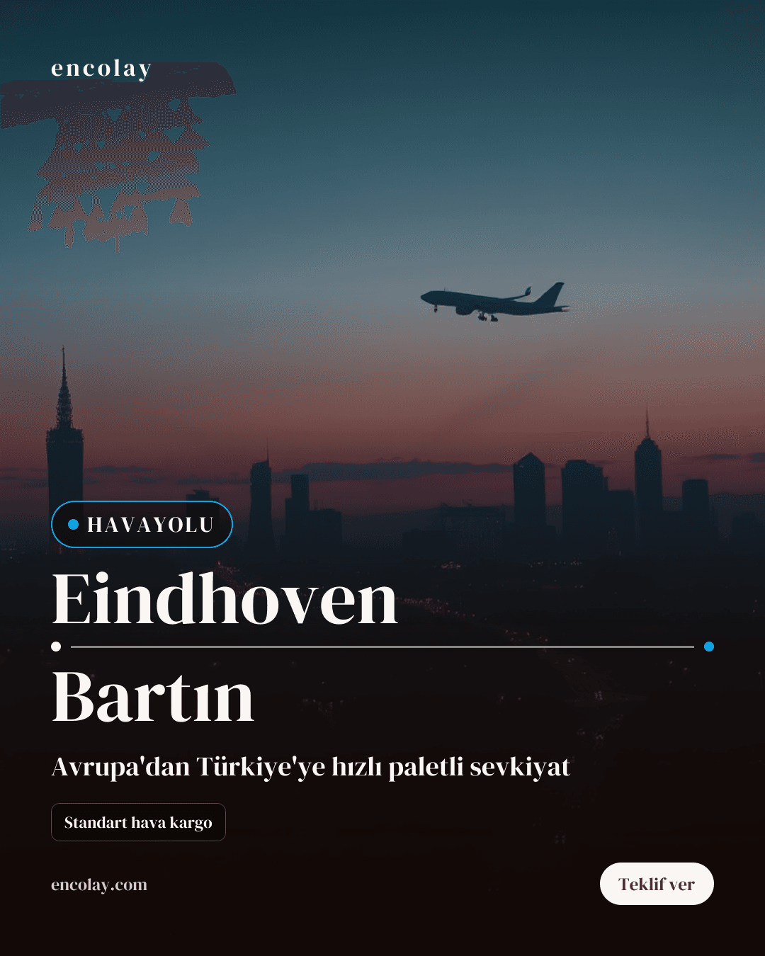 Eindhoven-Bartın Arası 10 Palet Mühürlü Kamyon Taşıması