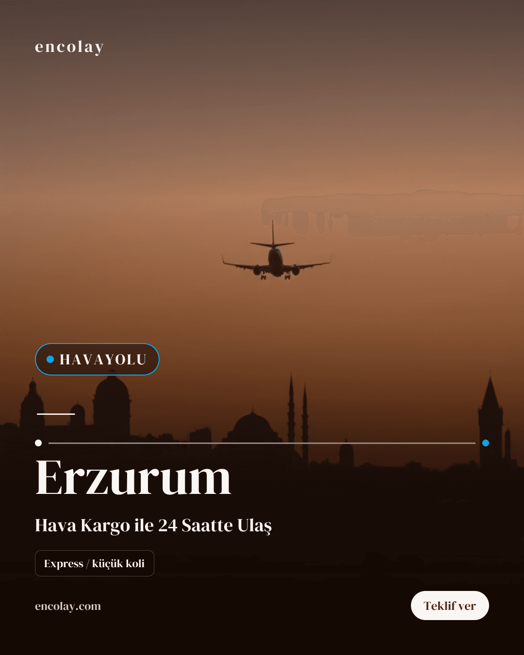 Erzurum havayolu taşıma talebi