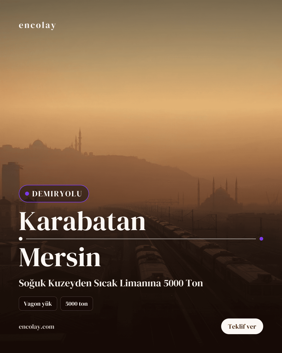 Karabatan → Mersin · 5000 ton Dökme Sülfür