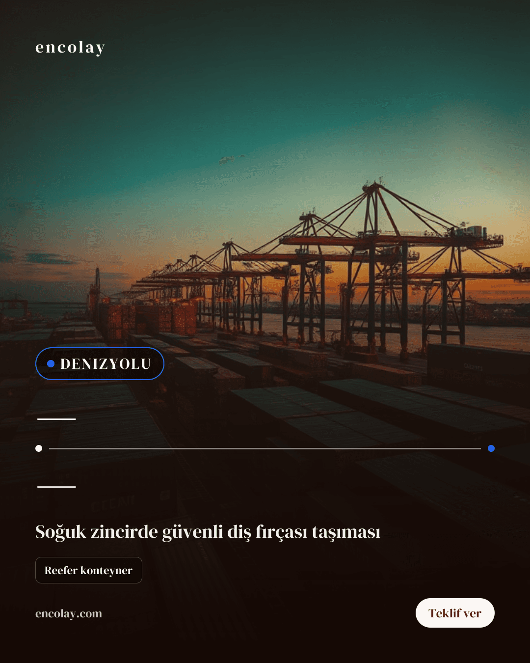 Diş fırçası için denizyolu taşıma talebi