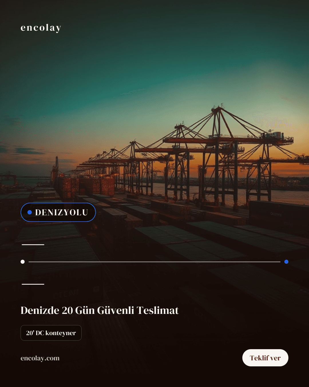 E-ticaret ürünleri için denizyolu taşıma talebi