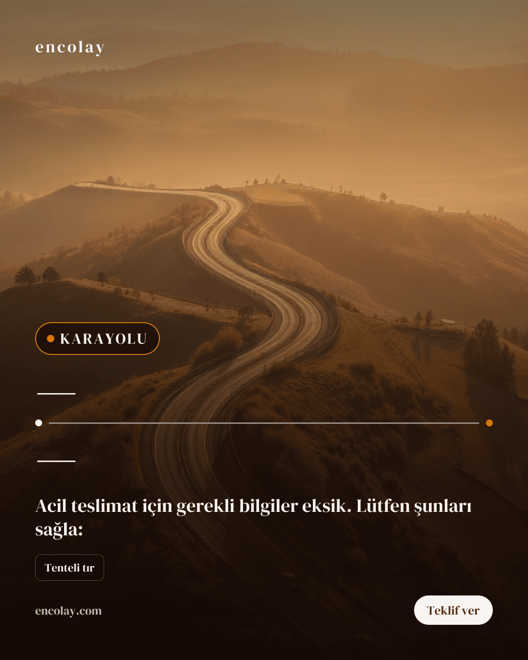 karayolu taşıma talebi