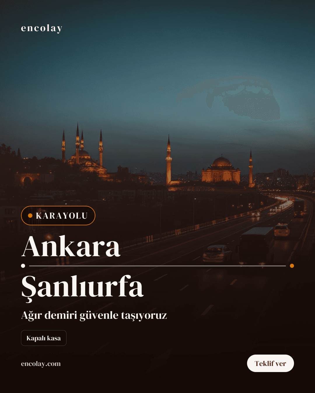 Ankara-Şanlıurfa Arası Demir Profil Taşıma