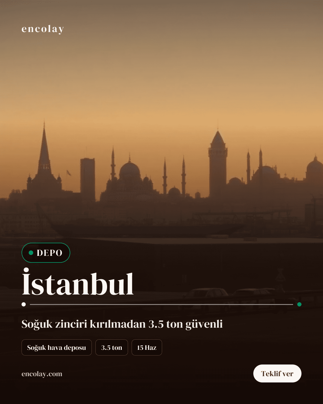 İstanbul-Dubai arası paletli yük depo ve taşıma hizmeti