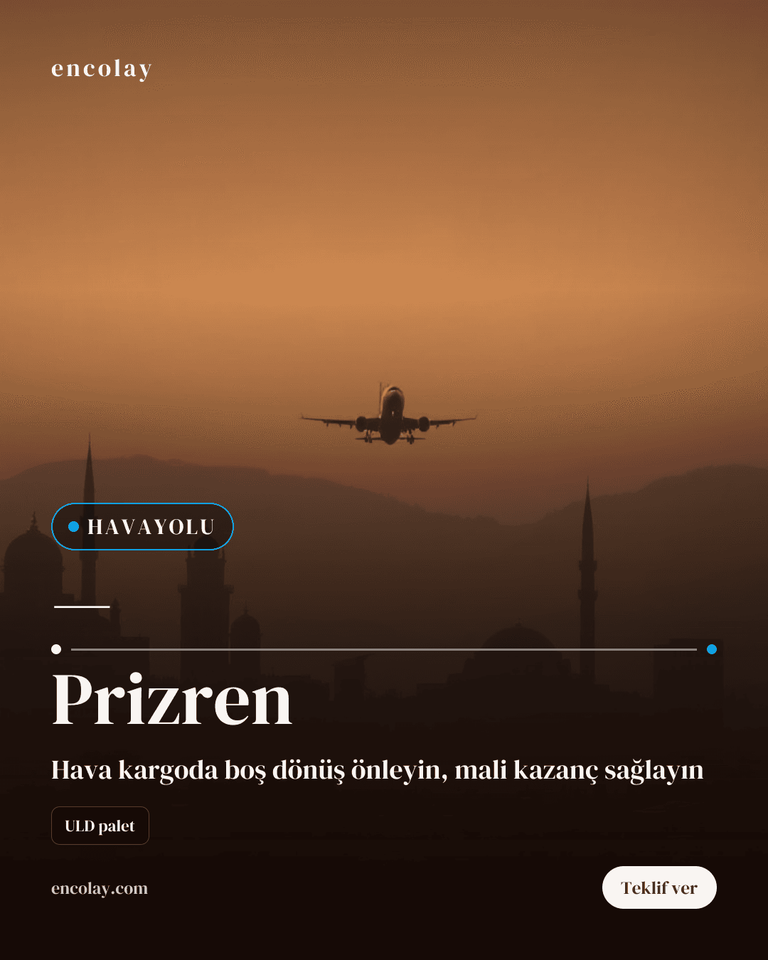 Türkiye'den Kosova Prizren'e Havayolu Kargo Taşıması