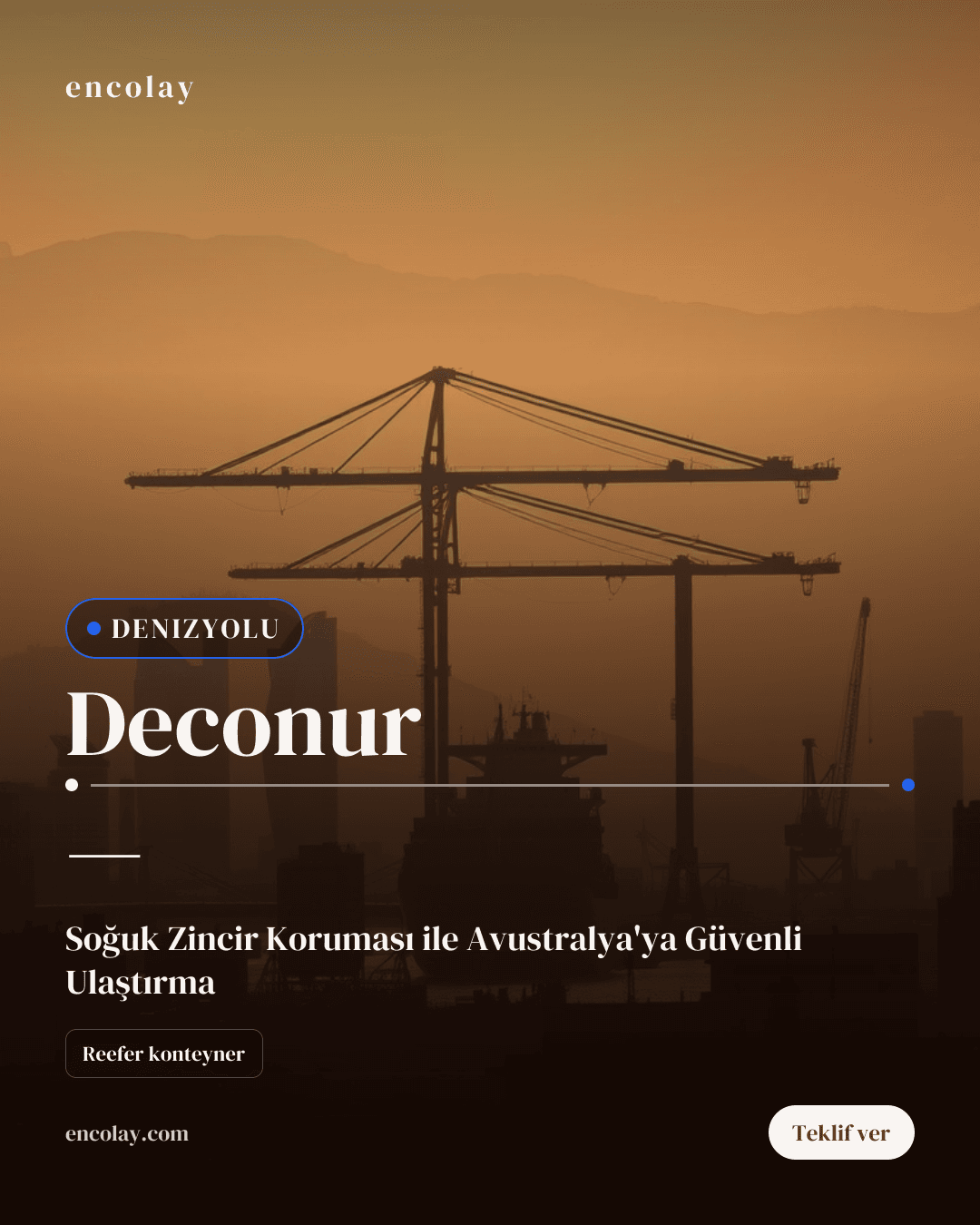 Deconur-Avustralya 40'lık Konteyner Taşıması