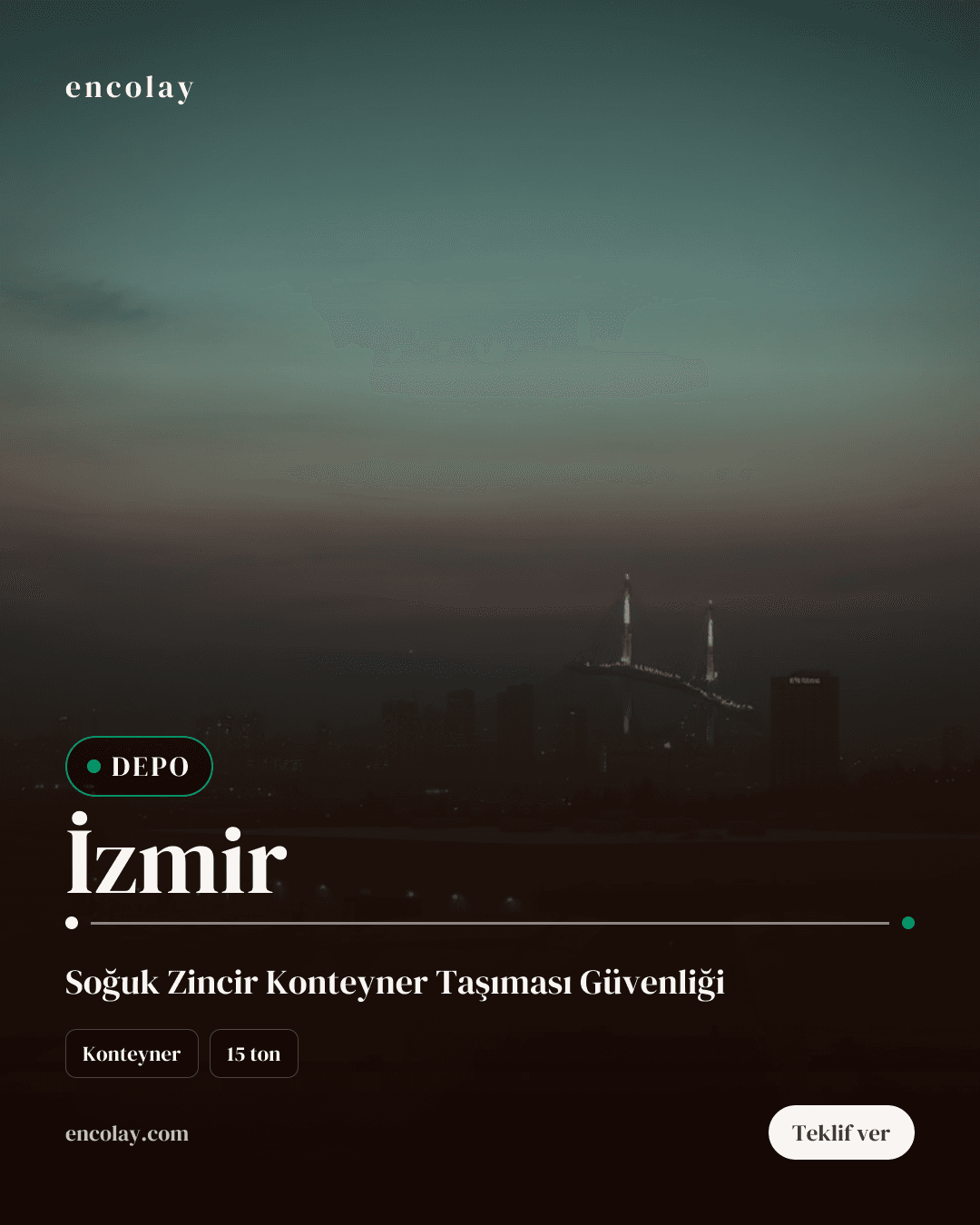 İzmir-Dubai arası 15 ton tekstil ürünü konteyner taşıması