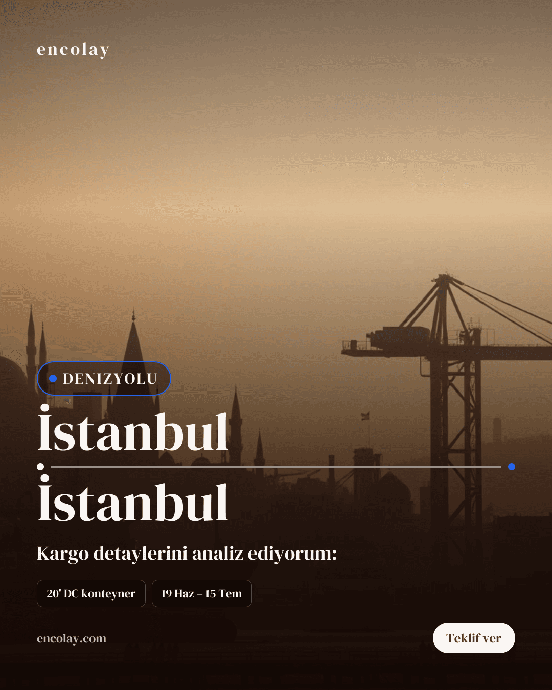 Boş araç: İstanbul → İstanbul · Konteyner taşıyıcı