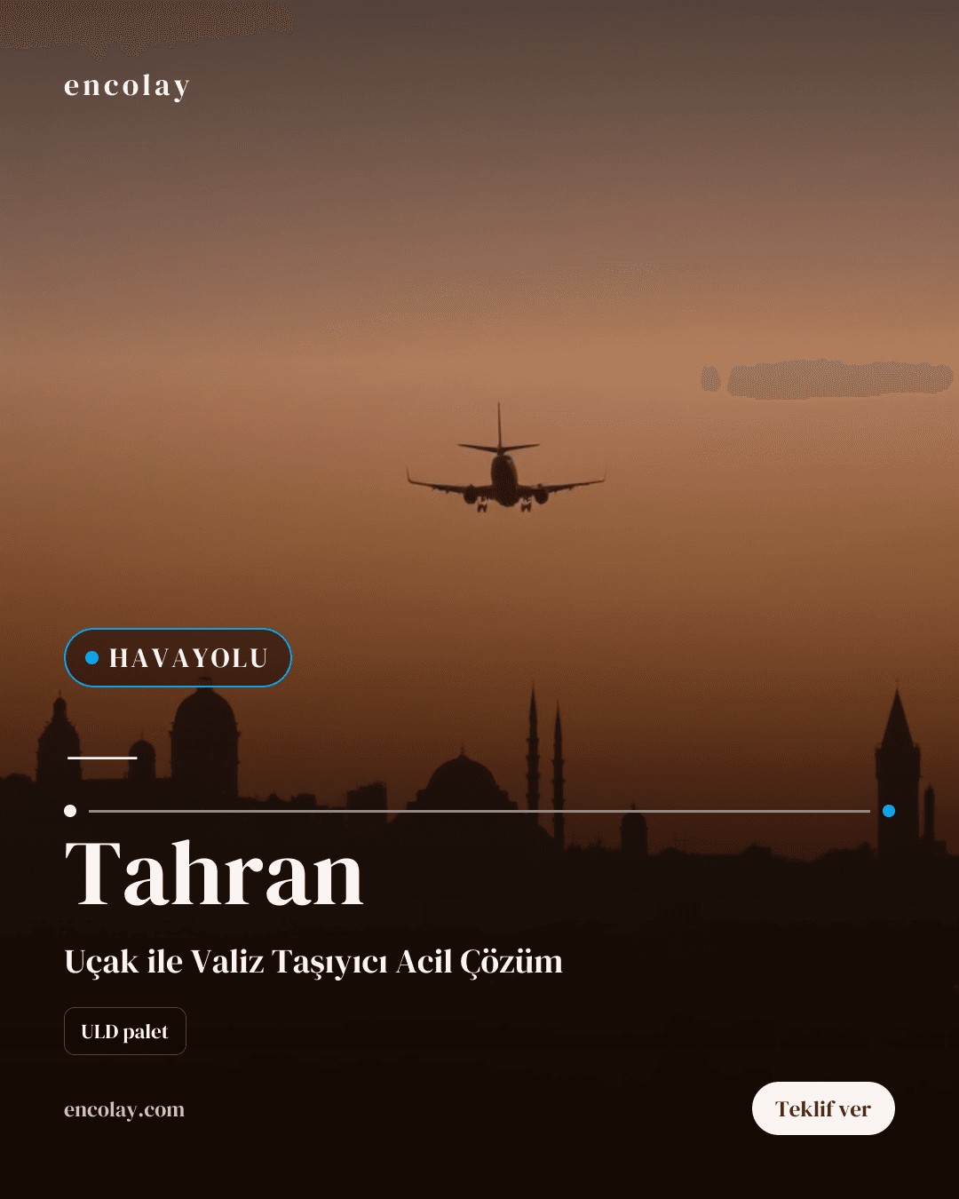 Türkiye'den Tahran'a 3 Valiz Havayolu Taşıması