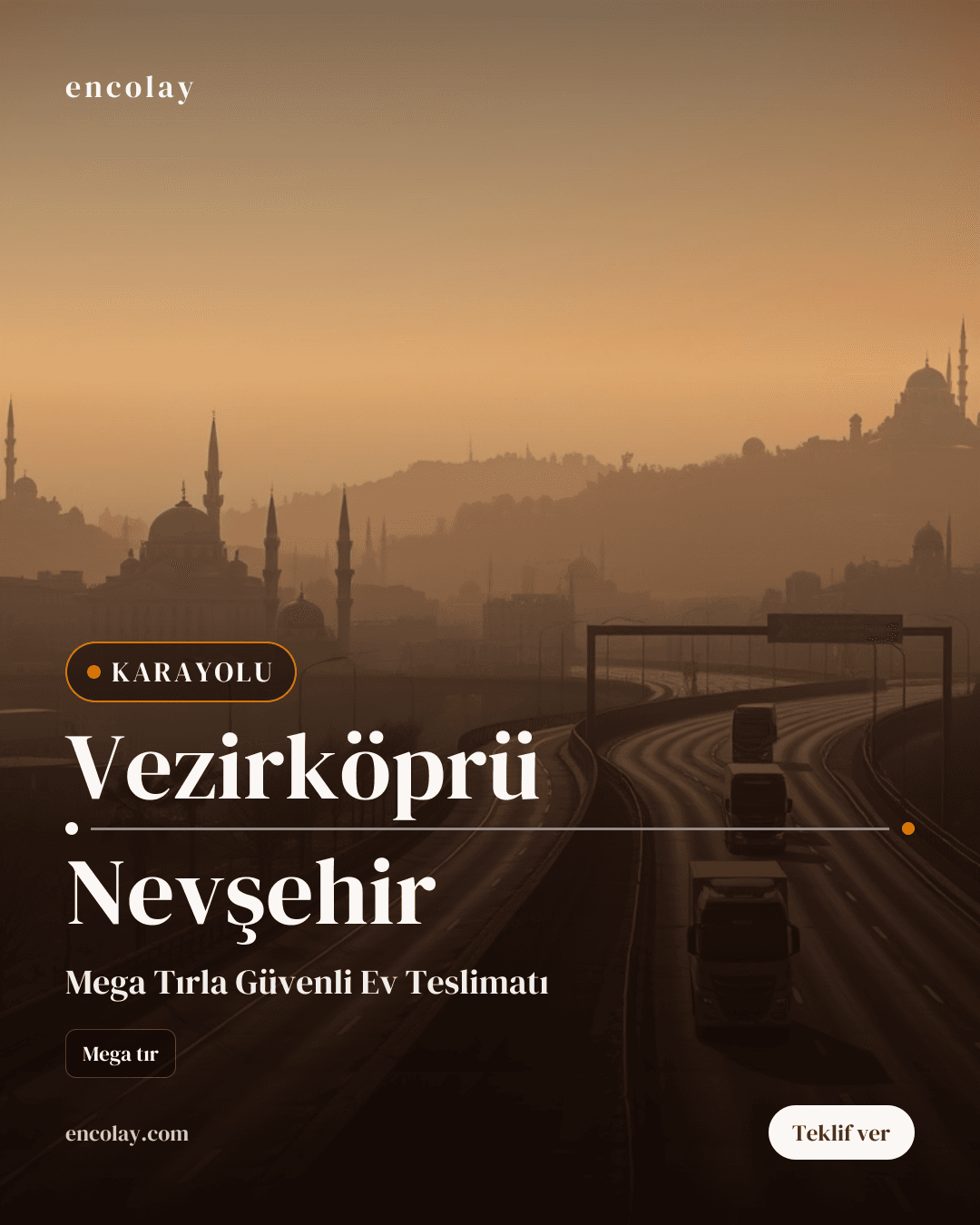 Vezirköprü-Nevşehir Arası Çamaşır Makinesi Taşıma