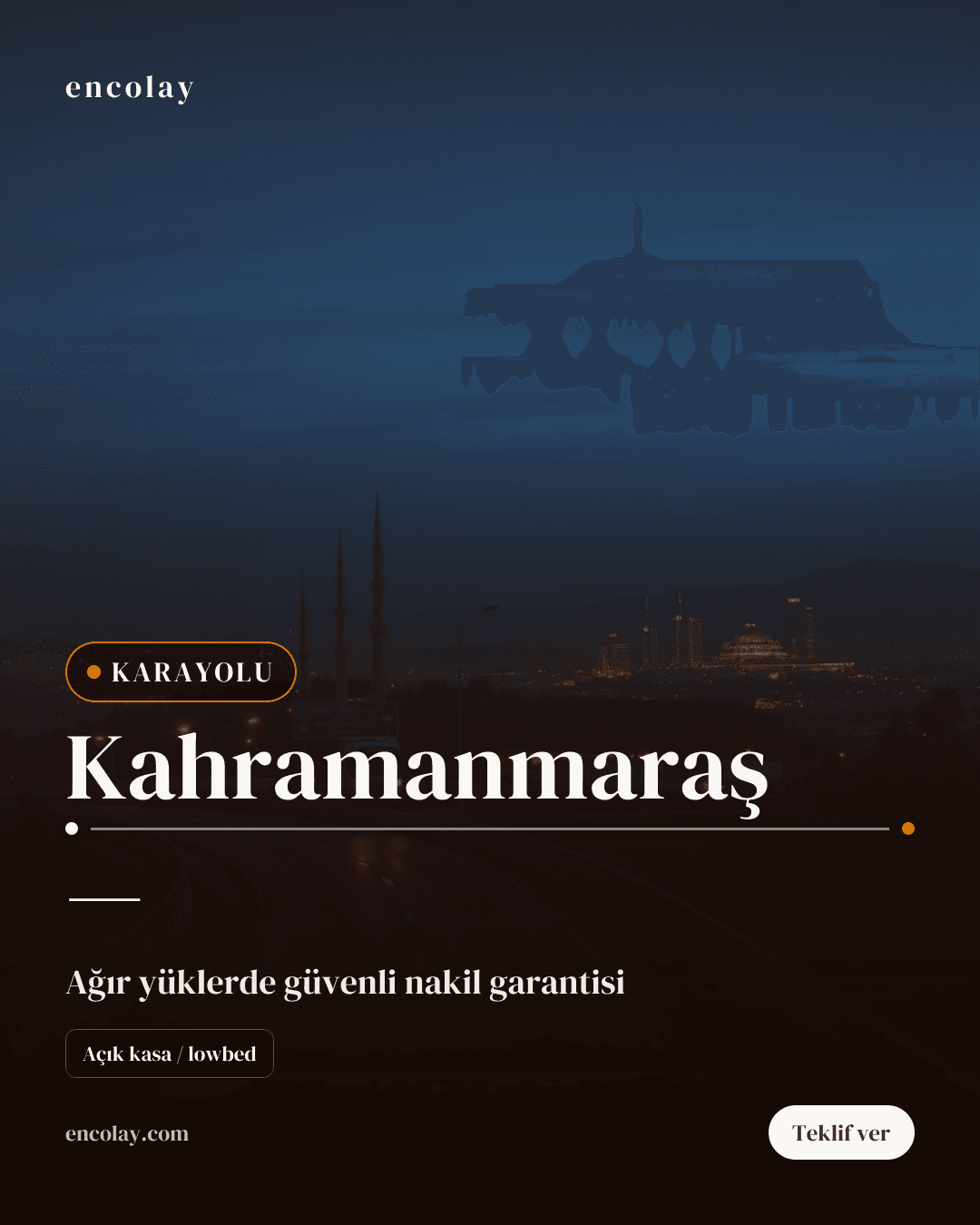 Kahramanmaraş · karayolu