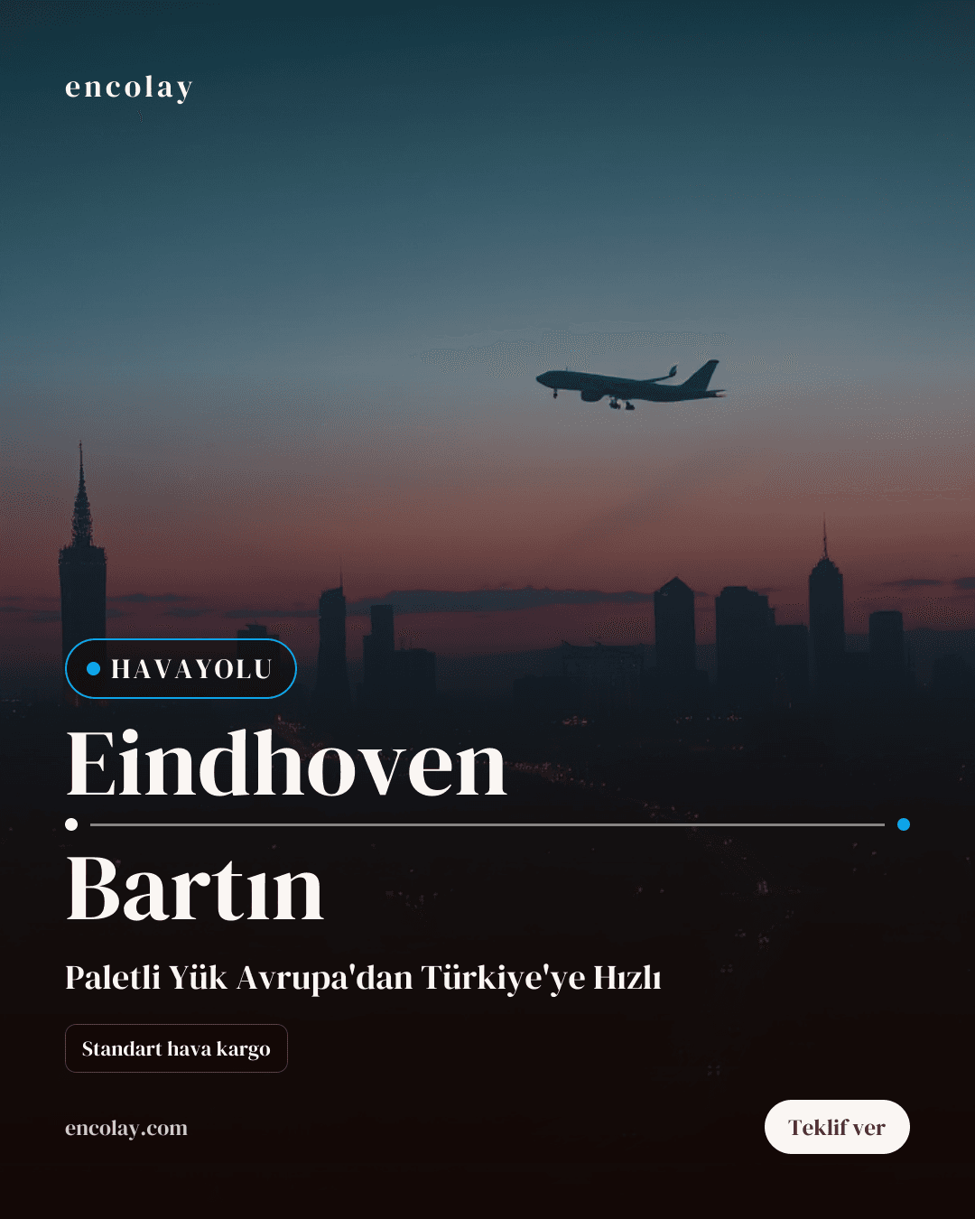 Eindhoven → Bartın · Paletli Yük