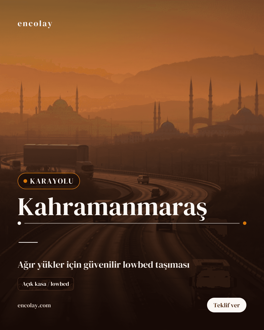 Kahramanmaraş'tan Yön Fark Etmez Karayolu Taşıma