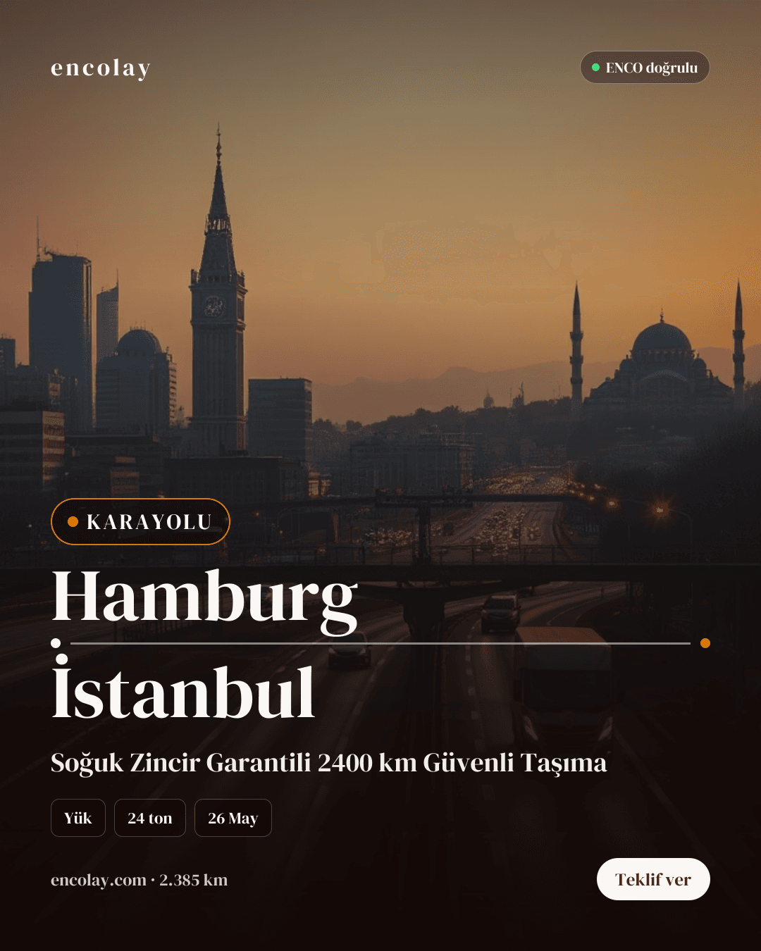 Boş tır — Hamburg dönüşü