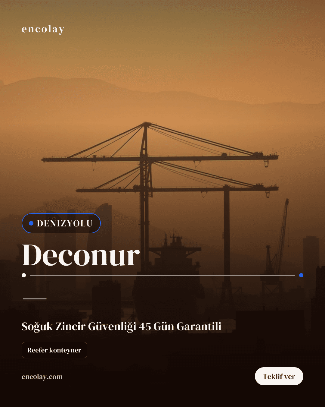 Deconur-Avustralya 40'lık Konteyner Taşıması