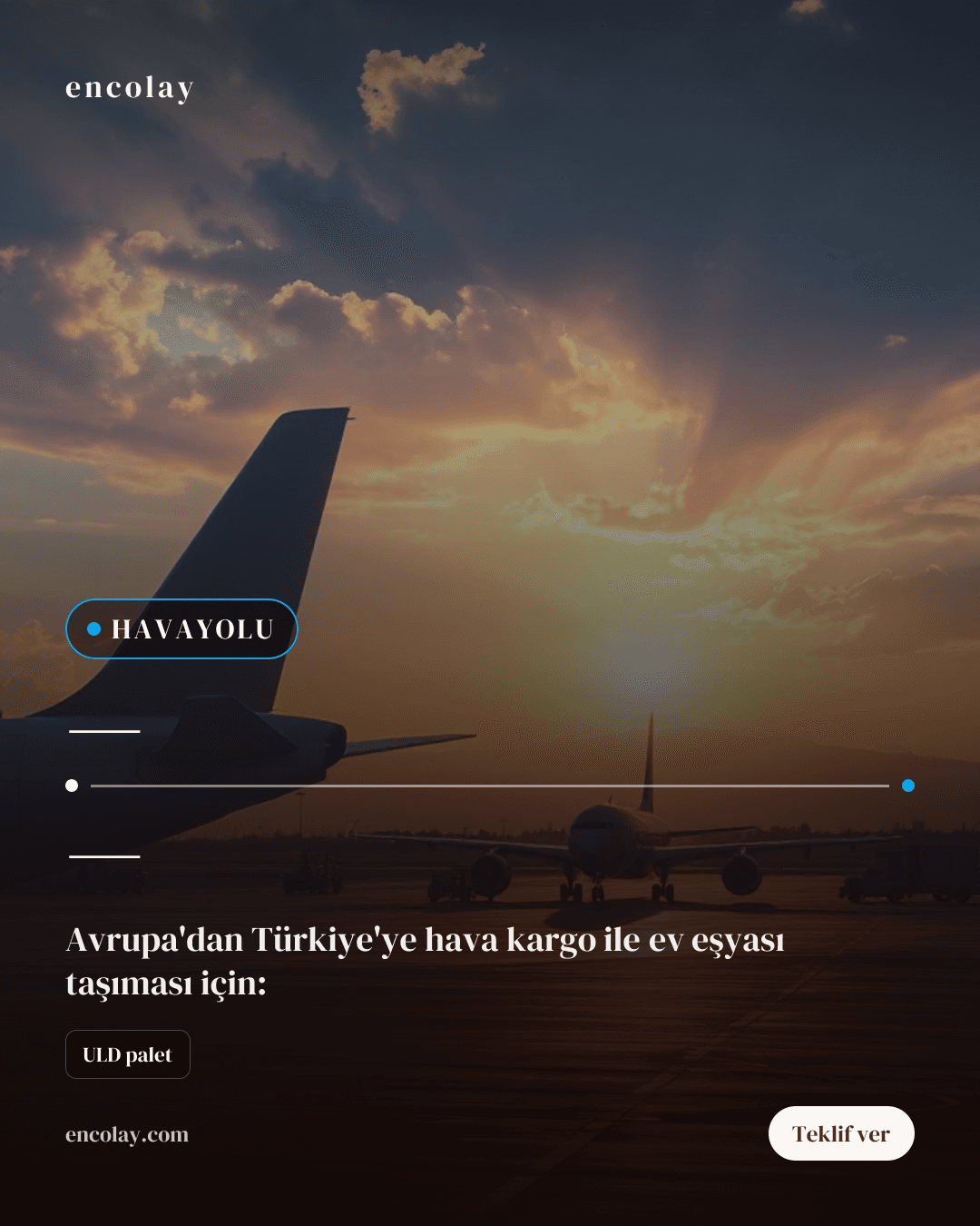 İsveç-Türkiye Arası 7 Koli Ev Eşyası Havayolu Taşıması