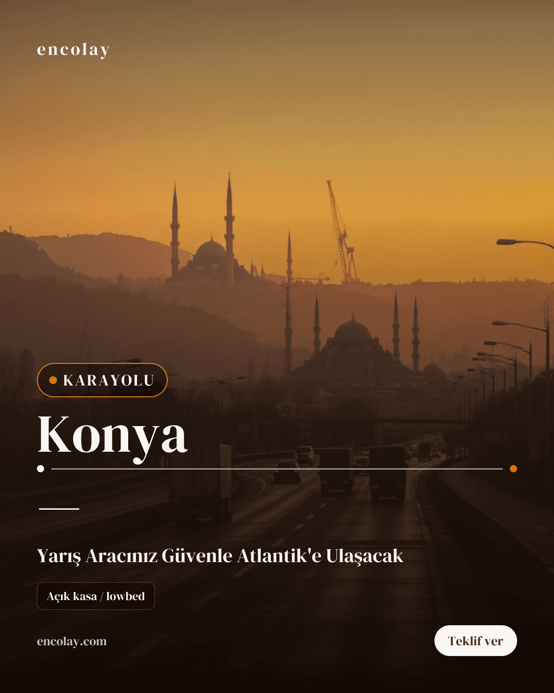 Konya · Yarış aracı (Açık kasa / lowbed)